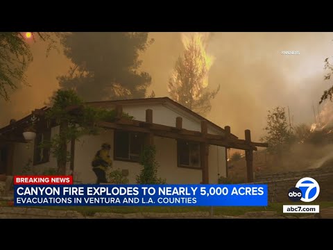 Latest on the Canyon Fire burning near Lake Piru in Ventura County