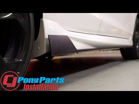 Fiesta ST Rally Innovations Side Skirt Splitter Aluminum Matte Black Pair 2014-2017 Installation
