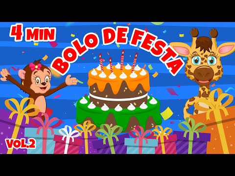Bolo de Festa Vol.2 - Giramille 4 min | Desenho Animado Musical