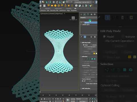 make geometrical design in 3ds max modeling | easy geometry modeling in 3ds max