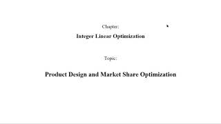 Product Design and Market Share Optimization