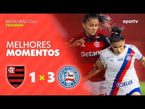 Gols e lances de Flamengo x Bahia