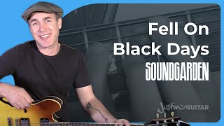 How to play Fell On Black Days by Soundgarden - Chris Cornell Tribute - Guitar Lesson Tutorial