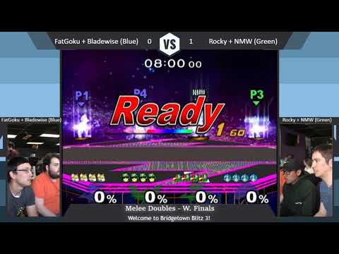 Melee Doubles - Winners Finals - EGtv.FatGoku & Bladewise vs Rocky & NMW