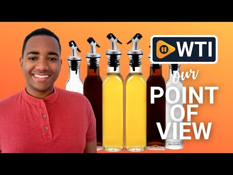 Tebery 6 Pack Oil and Vinegar Cruet Glass Bottles with Pourers - WTI product video review