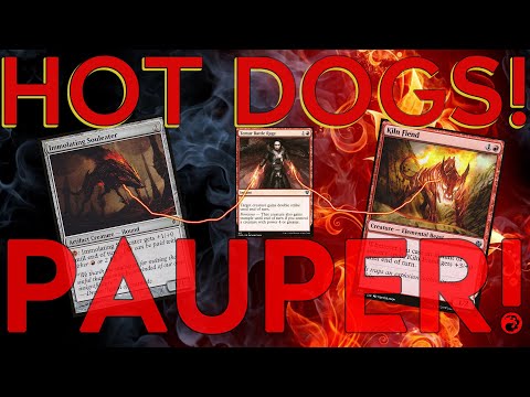 MTG PAUPER Hot Dogs!!!  Win on turn TWO!