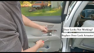Lexus RX350 Power Door Locks NOT Working?  Replace Door Lock Actuator