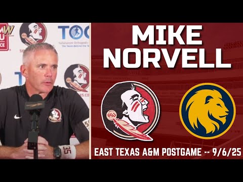 Mike Norvell FSU ETAMU 2025 Postgame | FSU Football | Florida State Football | Warchant TV
