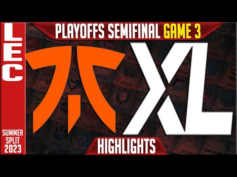 FNC vs XL Highlights Game 3 | LEC Summer 2023 Playoffs Lower Semifinal | Fnatic vs Excel G3