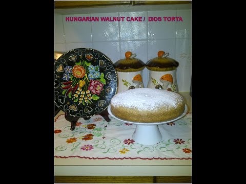 HUNGARIAN WALNUT CAKE authentic traditional quick and easy/ DIOS TORTA
