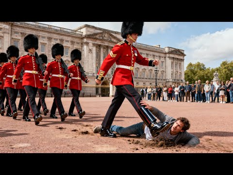 Tourist Pushes a Royal Guard Mid-March—Instantly Pays the Price as They Walk Over Him | Best Story..