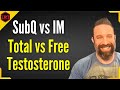 Subq vs IM Testosterone - Total Testosterone vs Free Testosterone: are the levels REALLY important?
