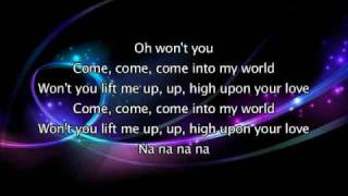 Kylie Minogue - Come Into My World, Lyrics In Video