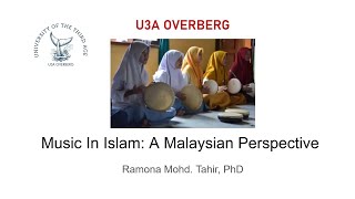 Music in Islam by Dr Ramona Tahir