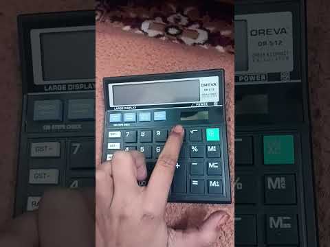 how to turn off an OREVA OR 512 calculator