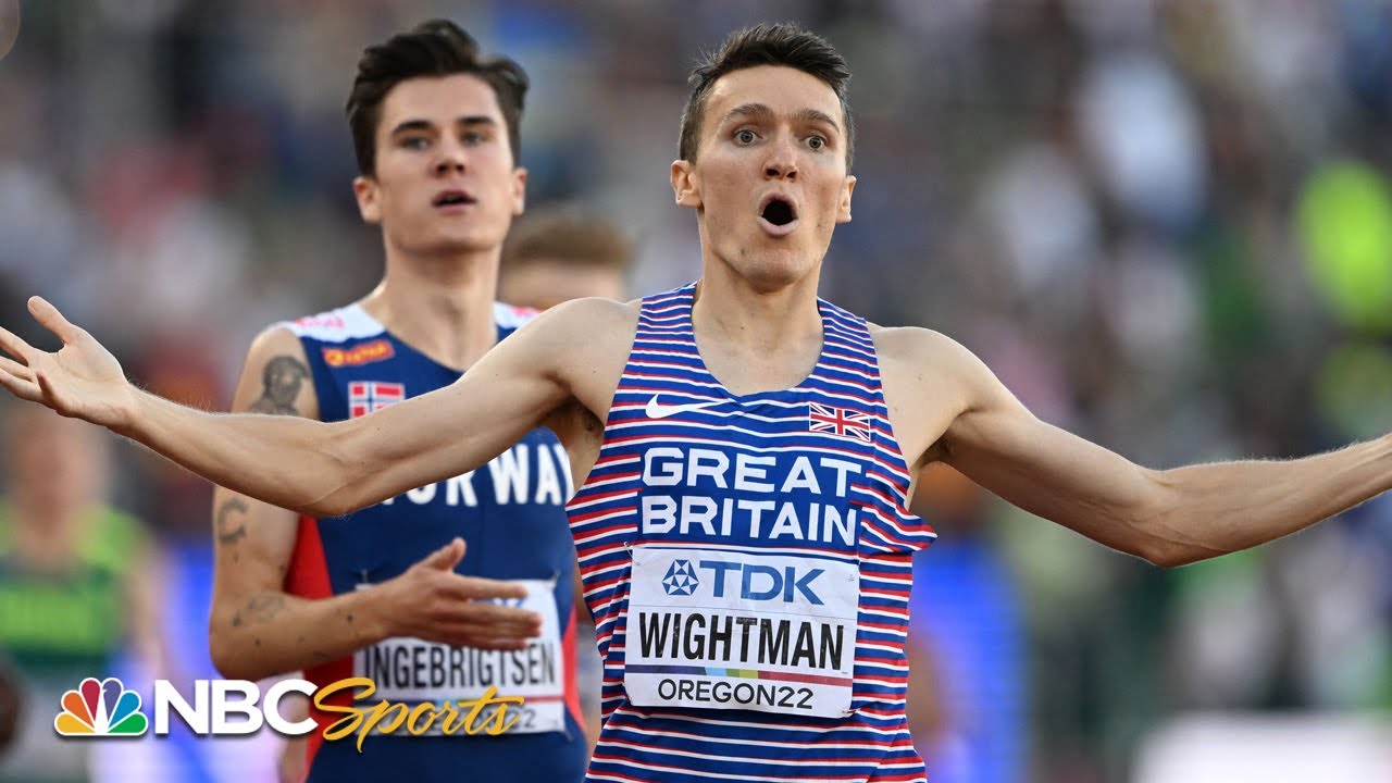 SHOCKING UPSET: Wightman snatches 1500 gold from Ingebrigtsen at Worlds in final lap | NBC Sports