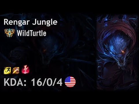 Rengar Jungle vs Olaf - WildTurtle - NA Challenger Patch 8.1