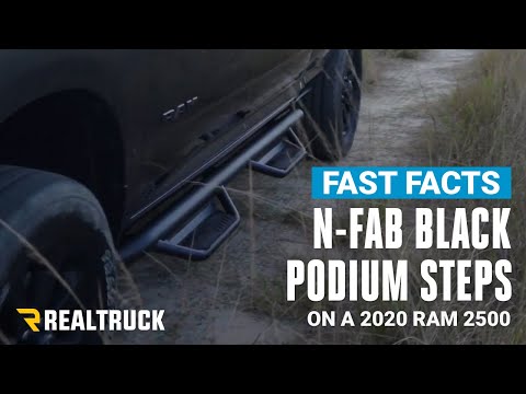 N-Fab Textured Black Cab Length Podium Steps Fast Facts on a 2020 Ram 2500 Crew Cab