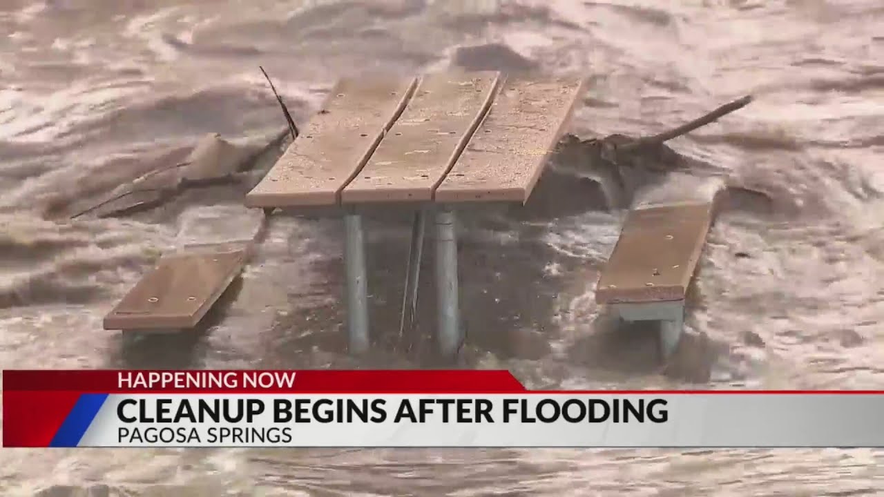 Cleanup begins after historic flooding in Pagosa Springs