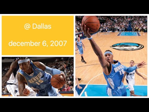 Carmelo Anthony 23 pts @ Dallas Mavericks Highlights (december 6, 2007)