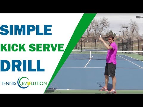 Simple Kick Serve Drill  | TENNIS SERVE