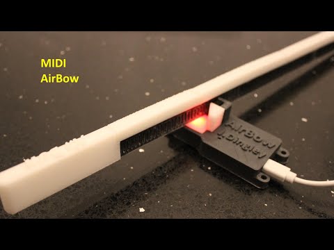 Airbow 2: MIDI violin bow using optical sensor.