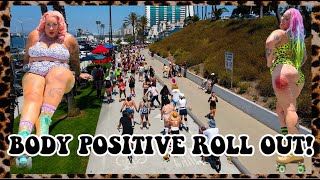 4th ANNUAL BODY POSITIVE ROLLOUT! SUNS OUT BUNS OUT 2023 IN LONG BEACH CA the roller skating SOBO