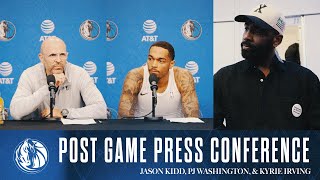 Jason Kidd, P.J. Washington &amp; Kyrie Irving | Post Game vsMIN | 01/22/25