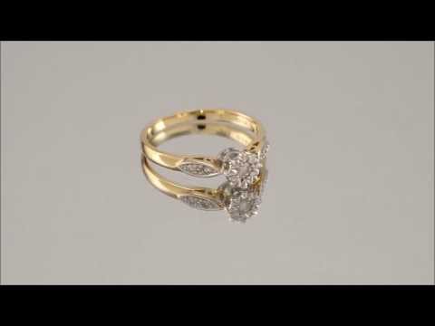 9ct Gold 10pt Diamond Ring - D9164