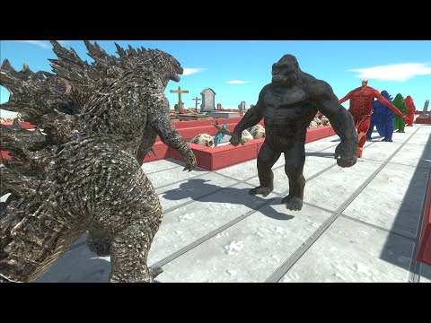 GODZILLA 2021 DEATH RUN - Animal Revolt Battle Simulator
