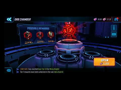 opening silver samurai red stars 10 elite red orbs - MARVEL strike force - msf