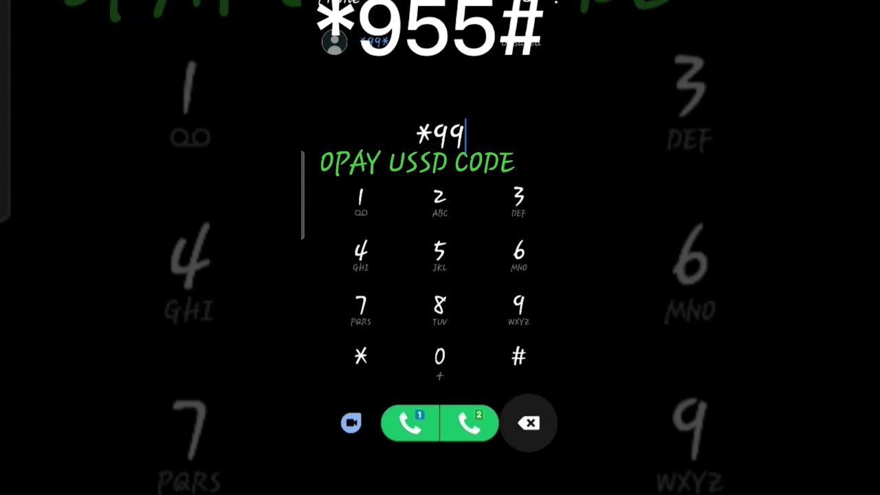 OPAY USSD CODE
