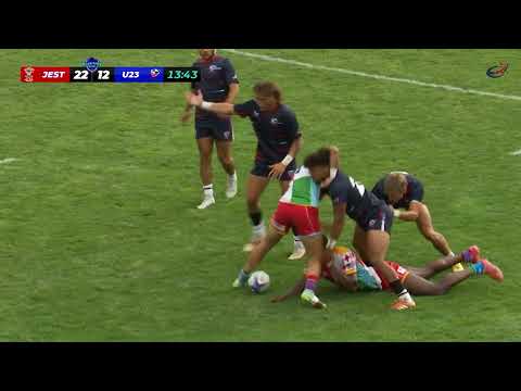 Darius Law Cover Chase Tackle And Jackal Draws The Penalty RugbyTown 7's 2022 Cup Final