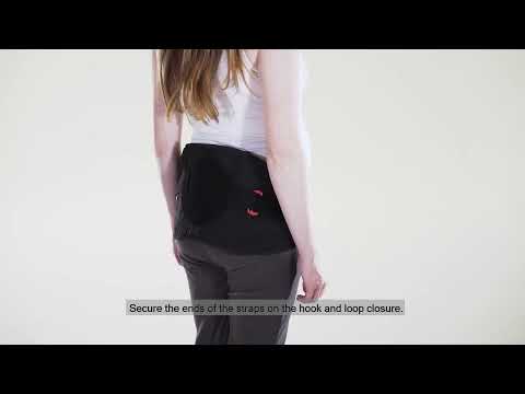 DonJoy MyBabyStrap Maternity Back Belt Brace Fitting Video