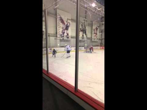 Washington Capitals practice - Jason Chimera's son on ice