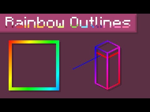 Enchanted Games - Rainbow Fade Outlines - Minecraft Java Edition Pack