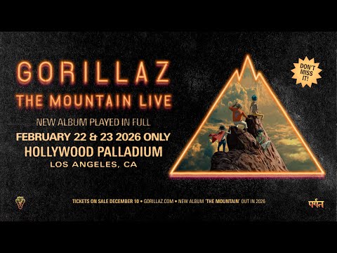 Gorillaz - The Mountain en vivo en el Hollywood Palladium (tráiler oficial)