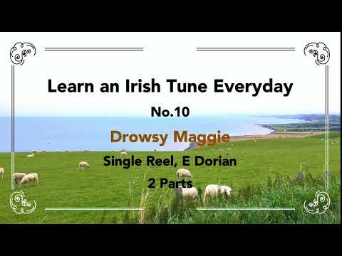 010 Drowsy Maggie (Single Reel, E Dorian) Learn an Irish Tune Every Day.
