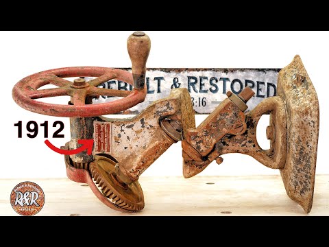 1912 Hand Crank Metal Cutter Restoration - Now it cuts like “BUTTER”