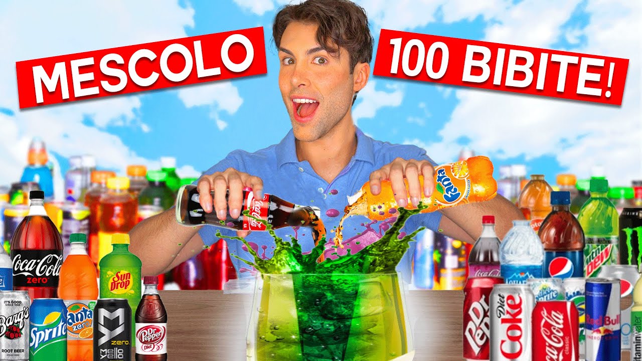 MIXING 100 SODAS *DISGUSTING* | GIANMARCO ZAGATO