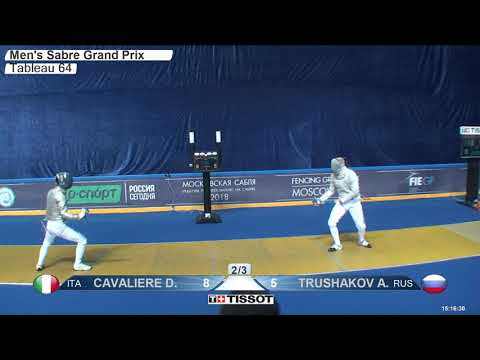 FE 2018 162 T64 14 M S Individual Moscow RUS GP YELLOW TRUSHAKOV RUS vs CAVALIERE ITA