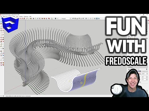 RADIAL BENDING Objects in SketchUp with FredoScale