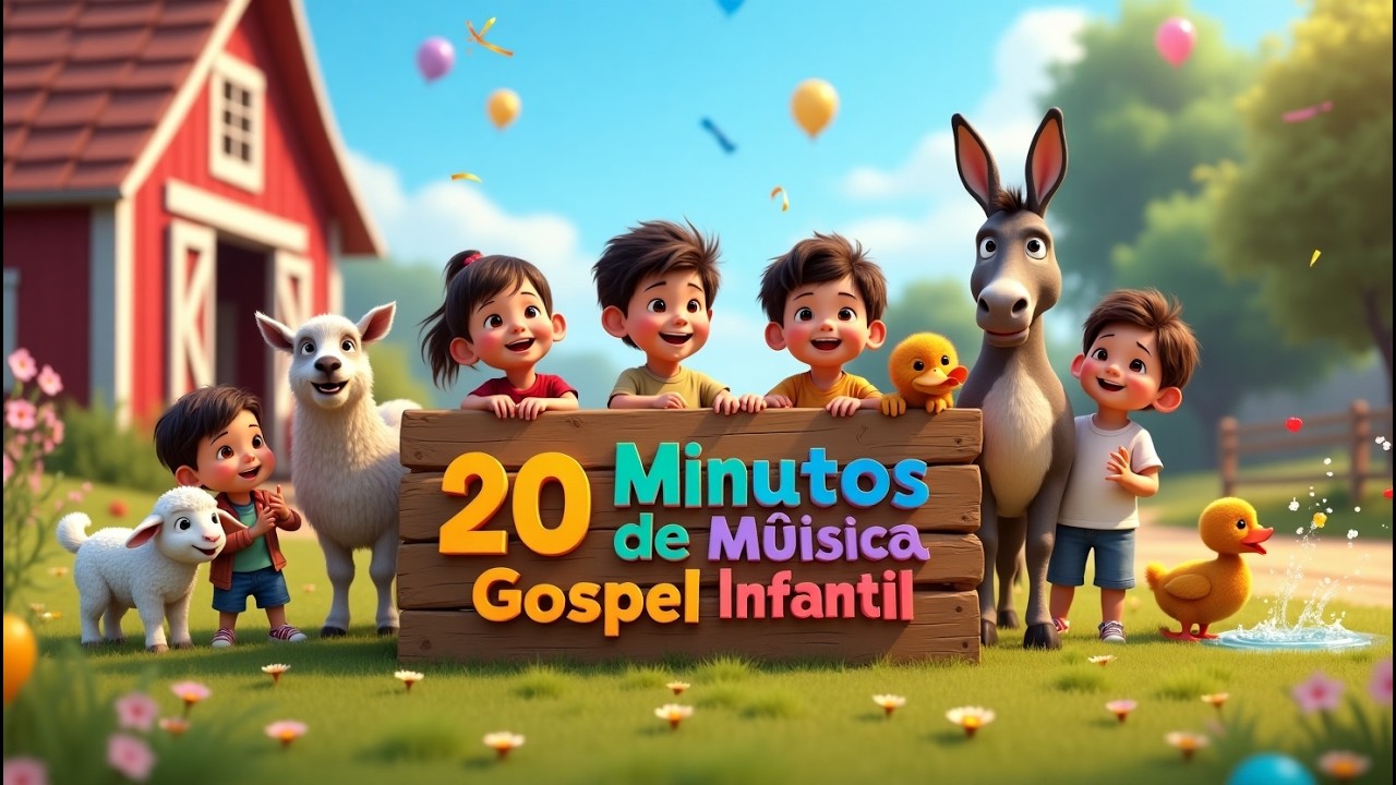 20 Minutos de Musica Gospel Infantil Para Cantar e Dançar