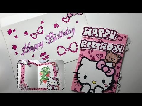hello kitty birthday card tutorial