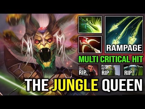 When Medusa Get Free Jungle +960 GPM Farm Like a God 100% OP Rampage Multishot Critical Hit Dota 2