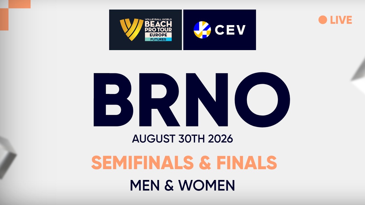LIVE | 2026 Volleyball World Beach Pro Tour Futures | Brno | Semifinals & Finals M/W