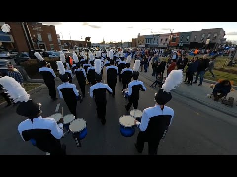 Lebanon High School Marching Band in the 2019 Lebanon TN Christmas Parade