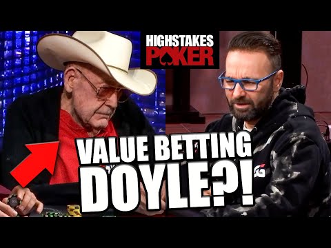HIGH STAKES POKER TAKES with Daniel Negreanu 01 - Value Betting Doyle Brunson?!