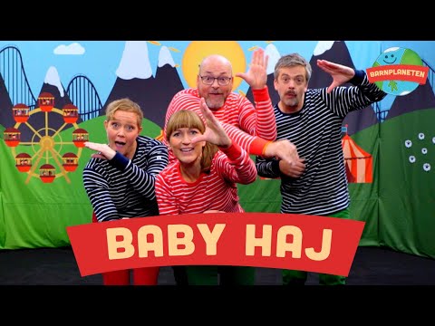 Baby haj - Baby Shark på svenska med Kompisbandet - Barnmusik för alla