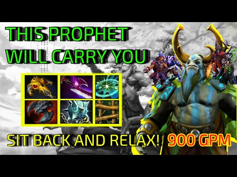 How to Safelane Carry Natures Prophet Full Gameplay [7.32D]